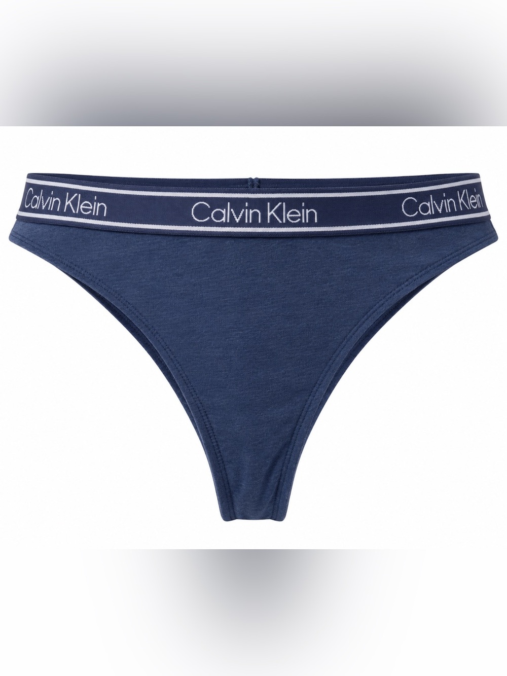 Calvin Klein Navy Logo Waistband Bikini Briefs Size M
